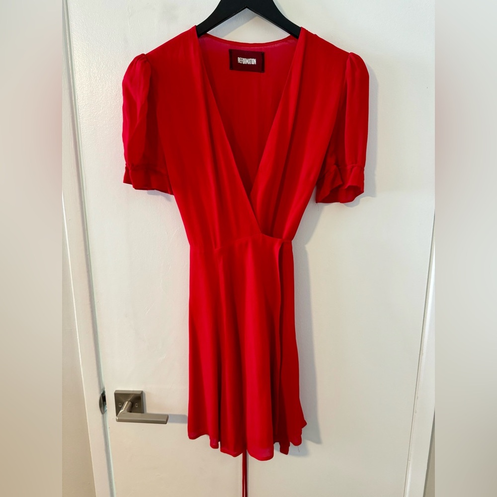 Reformation Wrap Mini Dress